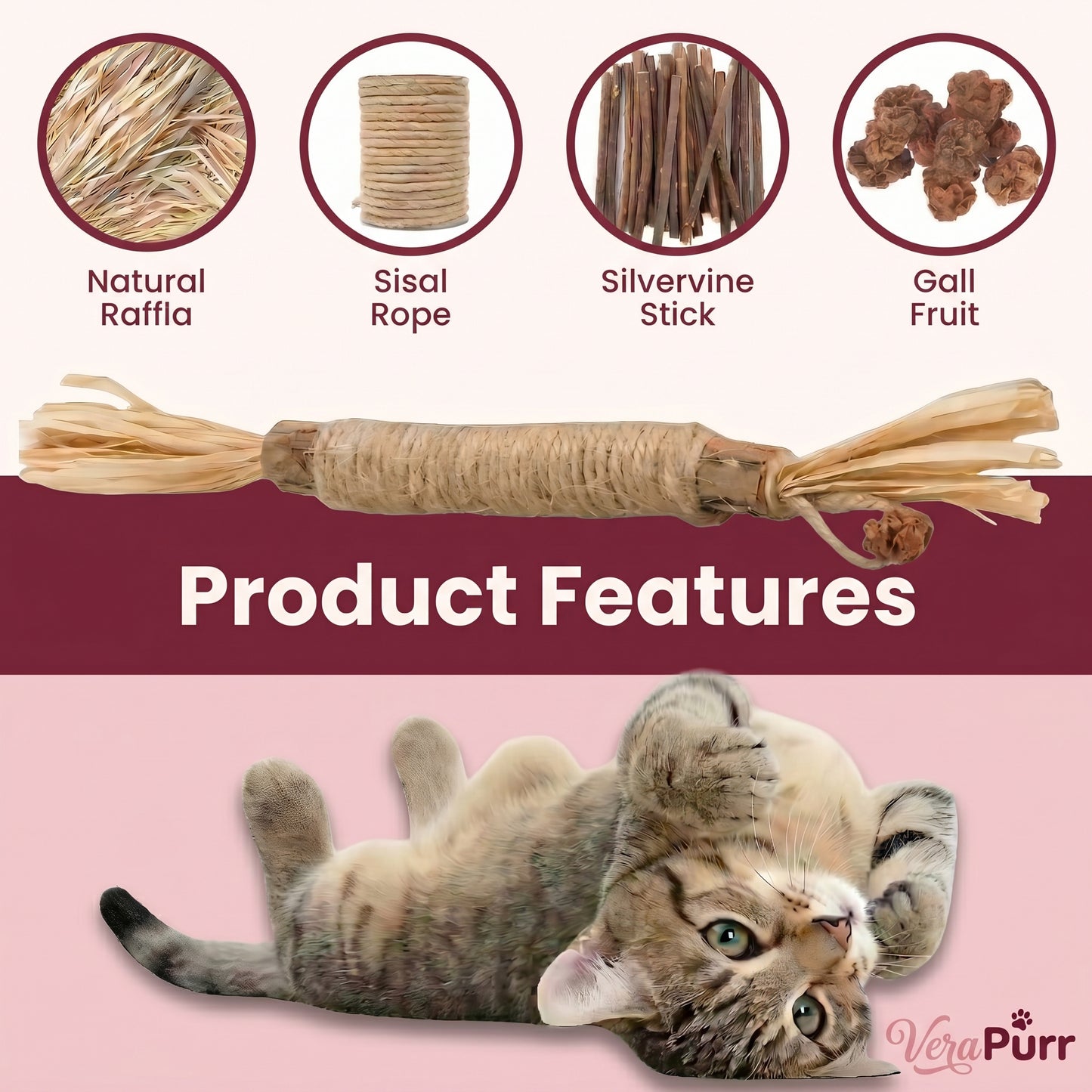 VeraPurr™ Natural Silvervine Chew Sticks — Dental Health